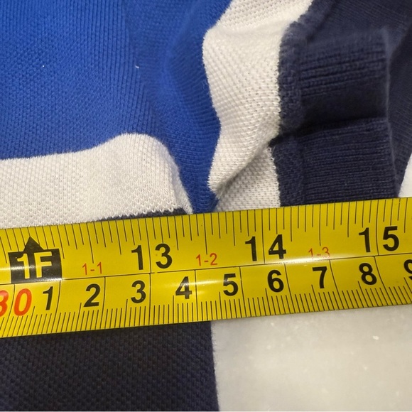 Ralph Lauren Boys LOT OF 2 Polo Shirts, 1- Color Block, 1 Blue Stripes Sz 7 - Picture 4 of 14